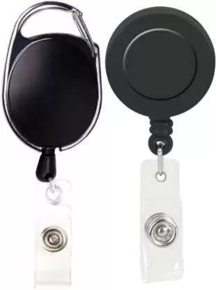 PRESTO 2 PCS Retractable YoYo Ovel, Retractable Reel ID Card Holder, Badge  Holder Clip On ID Card Holders (Black) 1 Small Yoyo & 1 Large yoyo - Best  Online Shopping For Office