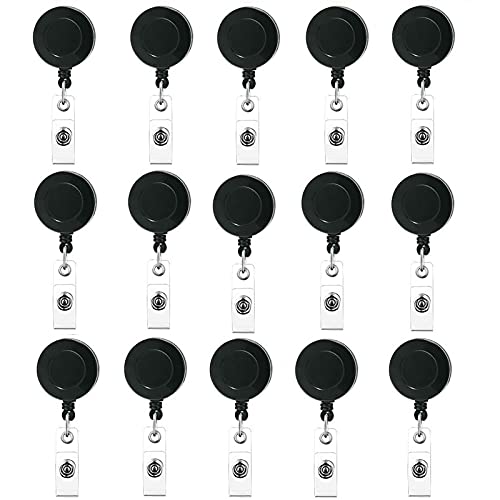 ID Card Badge Holder Reels with Clip Office Supplies Retractable
