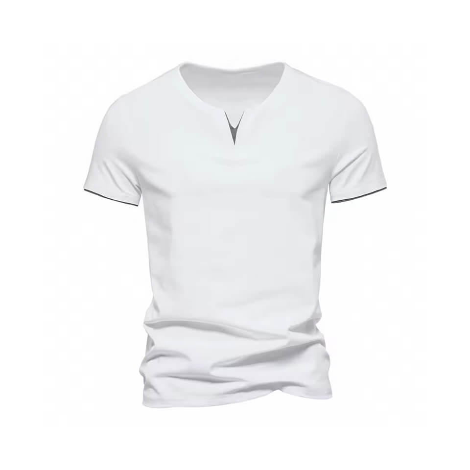 Mens T Shirt Pure Color V Collar Short Sleeved Tops Tees Men T-Shirt Black Tights Man T-Shirts Fitness For Male Clothes