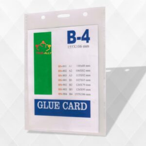 50 pcs Clear Vertical ID Card Name Badge Holder Size B4 - (155 x 106 mm) (6 x 4 inches)